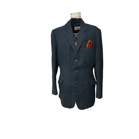 Vintage 1960 Harris Tweed Blazer size 40 Burton Tailored pure Scottish Wool Heav - Picture 1 of 16